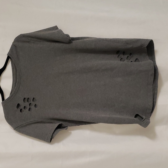 Alphalete Other - Alphalete Distressed Shirt Short Sleeve Sweatshirt